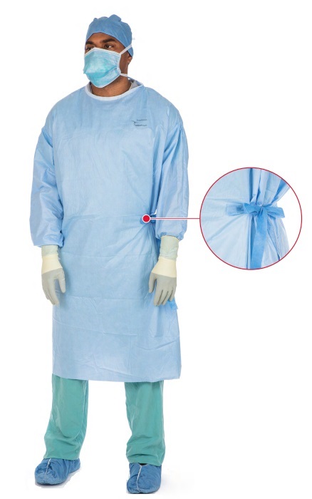 Gown Surgical Impervious with Towel SmartGown™ 2X-Large Blue Sterile AAMI Level 4 Breathable Disposable (14/CS) by Cardinal  ID 89075